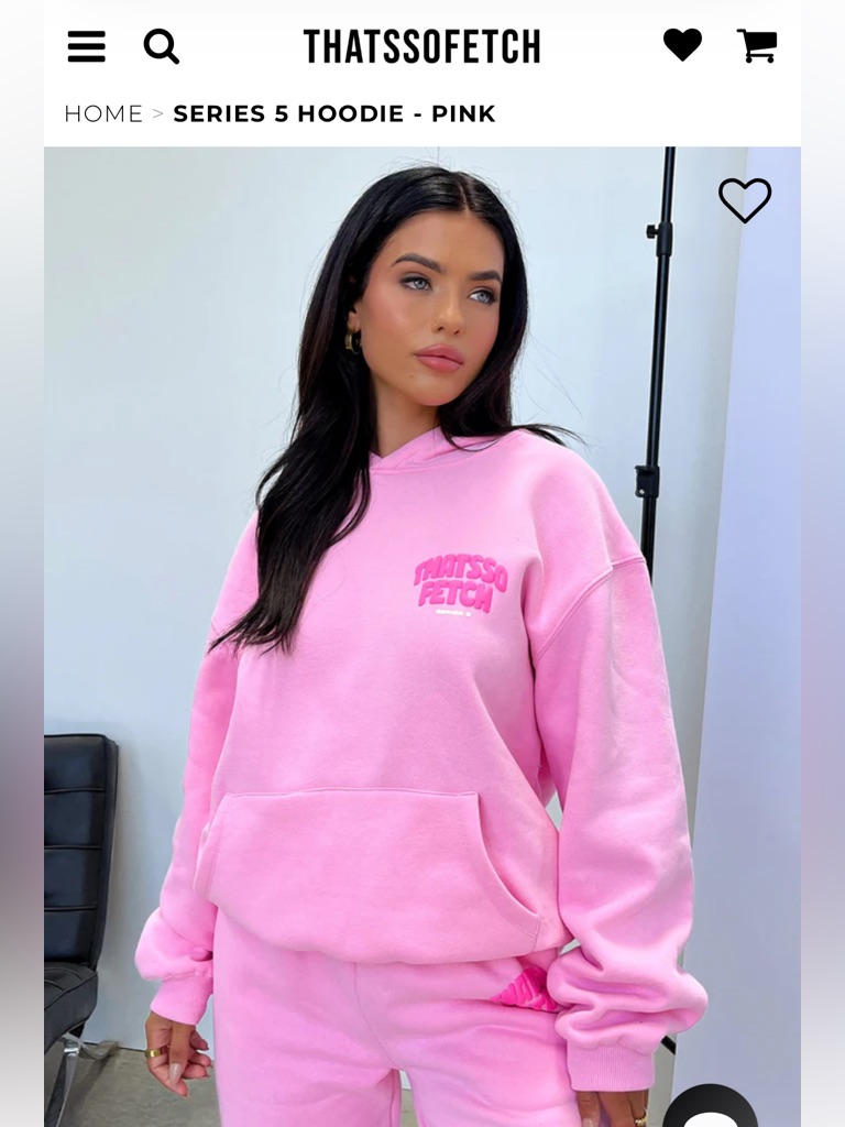 Thats's So Fetch Pink Hoodie - S/M Series 5